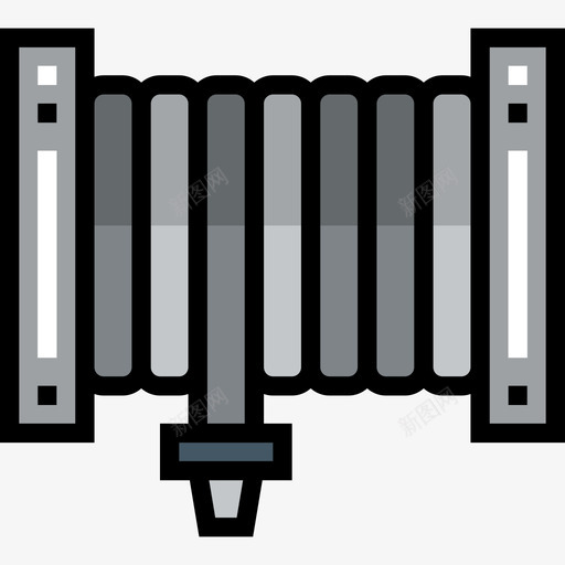 消防4号水龙带线型颜色图标svg_新图网 https://ixintu.com 消防4号水龙带 线型颜色
