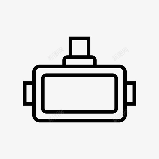vr护目镜扫描仪图标svg_新图网 https://ixintu.com vr 扫描仪 护目镜 视觉 设备
