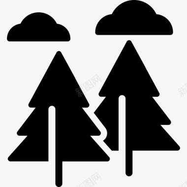 树木生态96填充图标图标