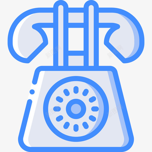 电话通讯7蓝色图标svg_新图网 https://ixintu.com 电话 蓝色 通讯7