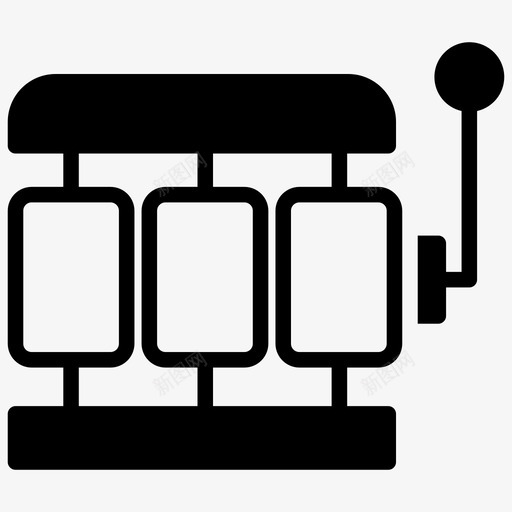 老虎机水果机赌博图标svg_新图网 https://ixintu.com 扑克机 水果机 老虎机 赌博 赌场元素雕文图标
