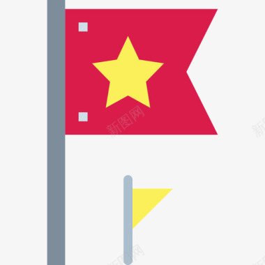 旗帜党36扁平图标图标