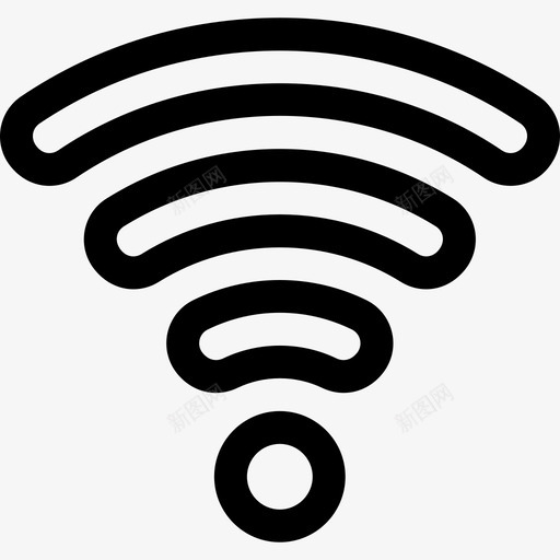 Wifi通信78线性图标svg_新图网 https://ixintu.com Wifi 线性 通信78