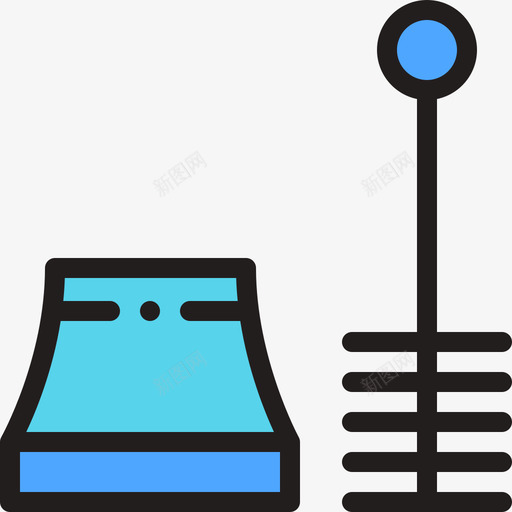 马桶刷家用器具9线颜色图标svg_新图网 https://ixintu.com 家用器具9 线颜色 马桶刷