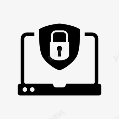 隐私保护访问笔记本电脑图标图标