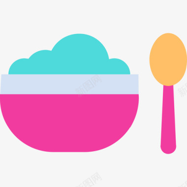 婴儿食品婴儿52平淡图标图标