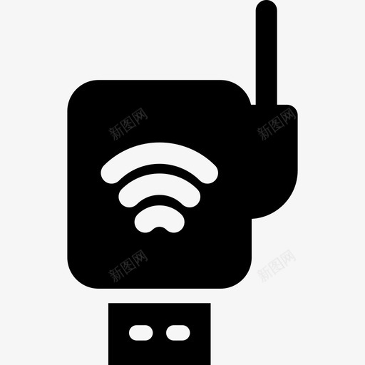 Wifi物联网6已填充图标svg_新图网 https://ixintu.com Wifi 已填充 物联网6