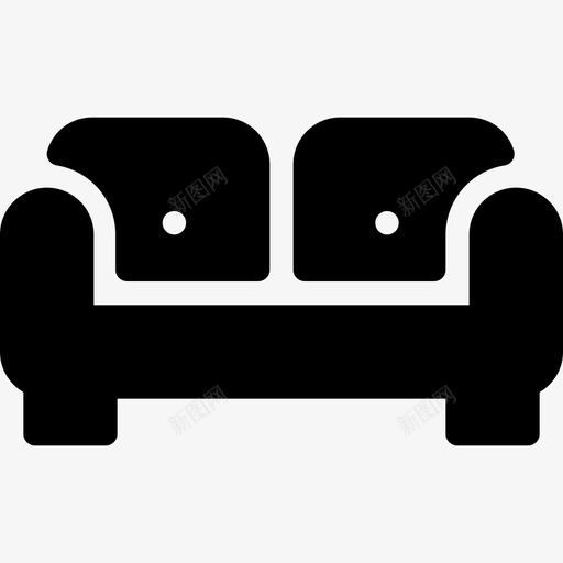 沙发室内家具填充物图标svg_新图网 https://ixintu.com 填充物 室内家具 沙发