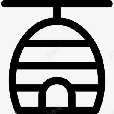 蜂巢森林7直线型图标图标
