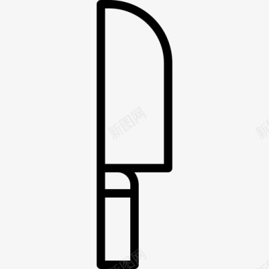 刀食品和餐厅10线性图标图标