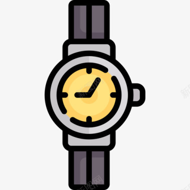 手表电子商务41线性颜色图标图标
