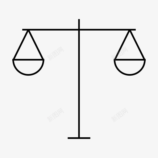 公正尺度平衡尺度图标svg_新图网 https://ixintu.com 公正尺度 平衡尺度