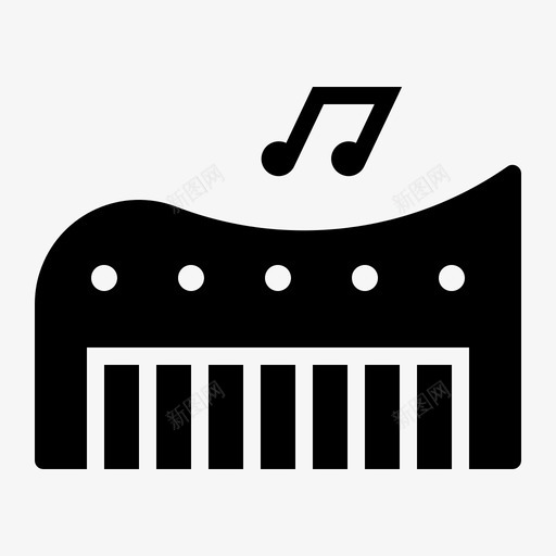 钢琴玩具儿童乐器图标svg_新图网 https://ixintu.com 乐器 儿童 儿童玩具 钢琴玩具 音乐