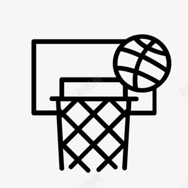 篮球运动投掷图标图标