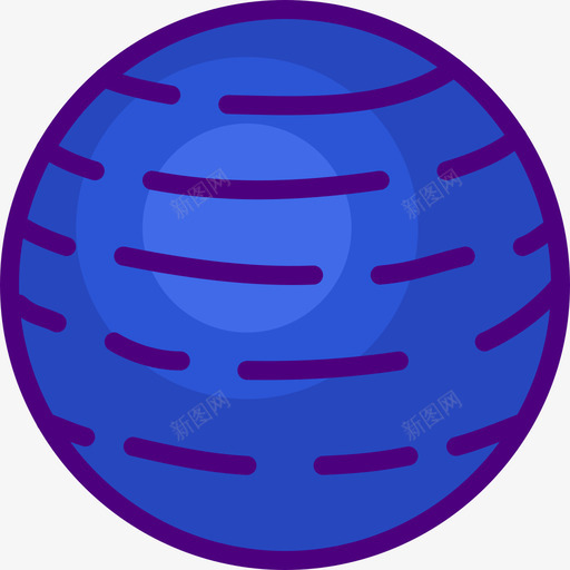 天王星64度空间线性颜色图标svg_新图网 https://ixintu.com 64度空间 天王星 线性颜色