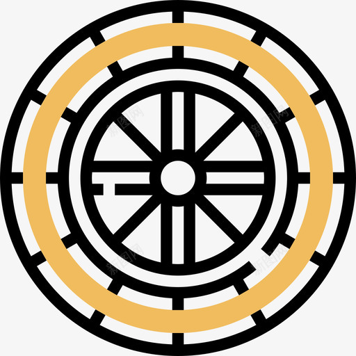 轮胎汽车服务15黄色阴影图标svg_新图网 https://ixintu.com 汽车服务15 轮胎 黄色阴影