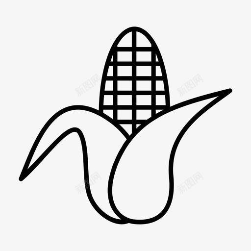 玉米收获流行玉米图标svg_新图网 https://ixintu.com 我是 收获 流行玉米 玉米 蔬菜