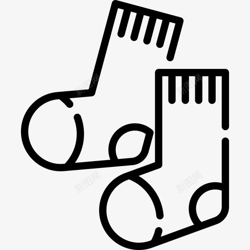 袜子卫生常规3线性图标svg_新图网 https://ixintu.com 卫生常规3 线性 袜子