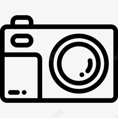 袖珍摄像机摄像机2线性图标图标