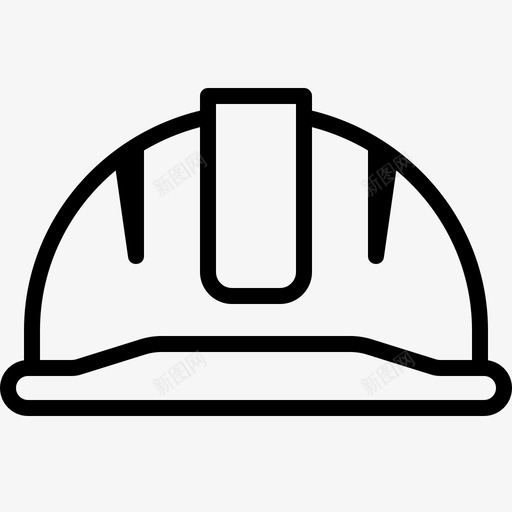 头盔配件帽子图标svg_新图网 https://ixintu.com 保护器 头盔 工人 帽子 轮廓帽 配件