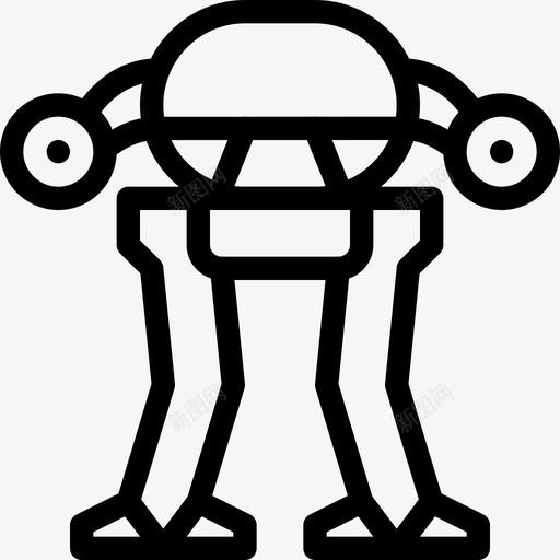 机器人机器人4线性图标svg_新图网 https://ixintu.com 机器人 机器人4 线性