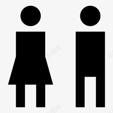 卫生间厕所卫生设施图标图标