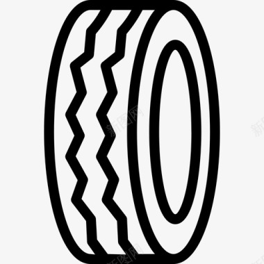 轮胎汽车服务9直线型图标图标