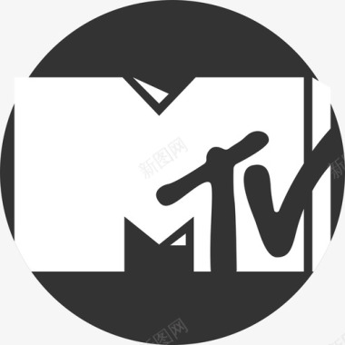 MTV电影院和电视平板电视图标图标