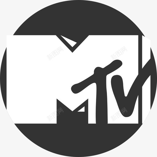 MTV电影院和电视平板电视图标svg_新图网 https://ixintu.com MTV 平板电视 电影院和电视