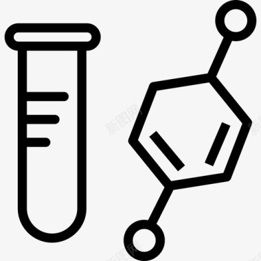 细胞科学32线性图标图标