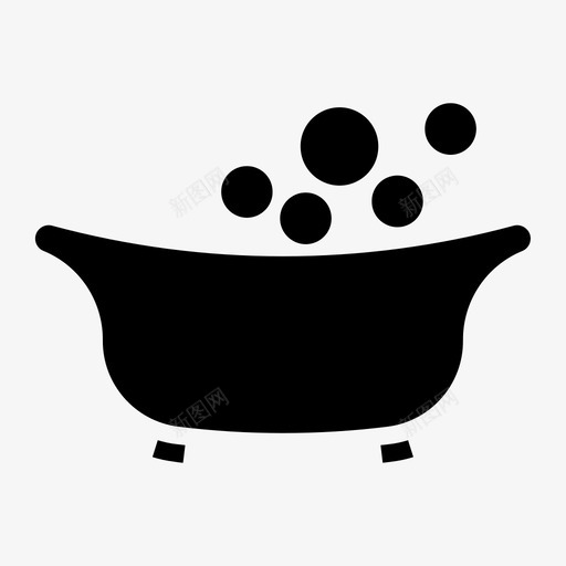 浴缸婴儿儿童图标svg_新图网 https://ixintu.com 儿童 儿童玩具 婴儿 浴缸
