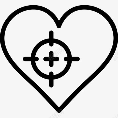 心脏心脏4线性图标图标
