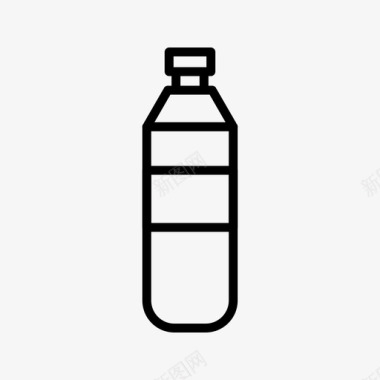 水瓶饮料健身图标图标