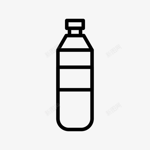 水瓶饮料健身图标svg_新图网 https://ixintu.com 健康 健身 水瓶 饮料