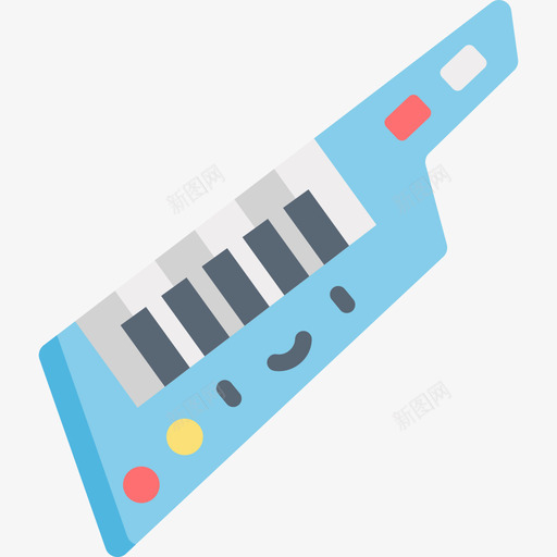 Keytar乐器14扁平图标svg_新图网 https://ixintu.com Keytar 乐器14 扁平