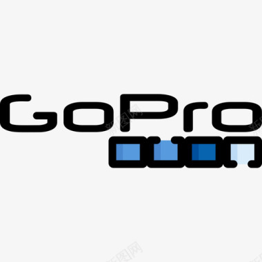 Gopro技术标识线条颜色图标图标