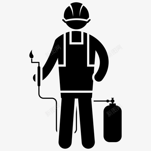 建筑工人建筑师工程师图标svg_新图网 https://ixintu.com 劳工 工头 工程师 建筑工人 建筑工人字形图标 建筑师
