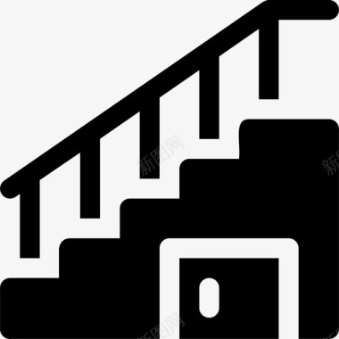 楼梯家装5填充图标图标