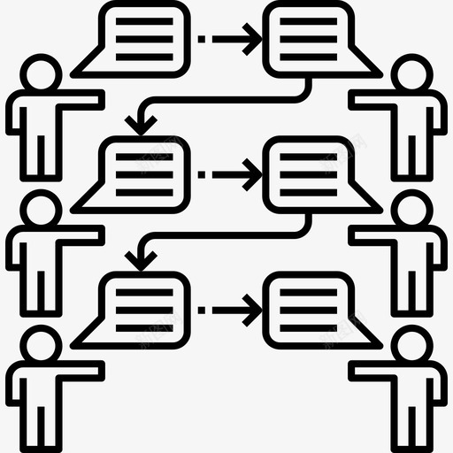 聊天营销策略3线性图标svg_新图网 https://ixintu.com 线性 聊天 营销策略3