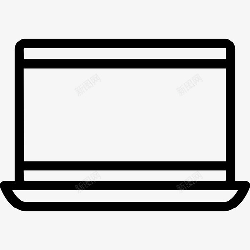 笔记本电脑教育92线性图标svg_新图网 https://ixintu.com 教育92 笔记本电脑 线性