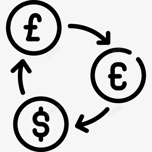 交易所业务177直系图标svg_新图网 https://ixintu.com 业务177 交易所 直系