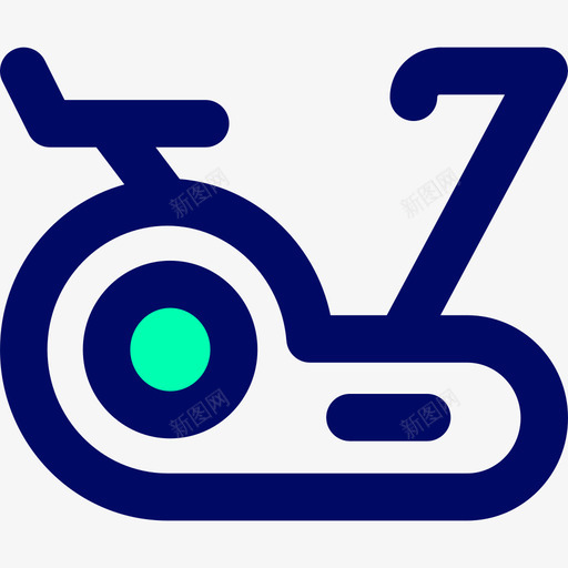 固定自行车运动32绿影图标svg_新图网 https://ixintu.com 固定自行车 绿影 运动32