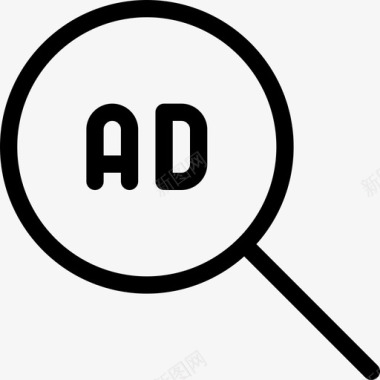 广告营销和广告9线性图标图标