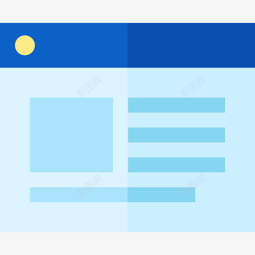 网络新闻和杂志平面图标svg_新图网 https://ixintu.com 平面 新闻和杂志 网络