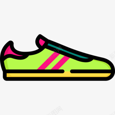 运动鞋服装款式线条颜色图标图标