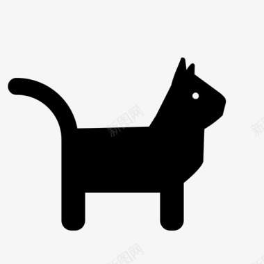 猫宠物兽医图标图标