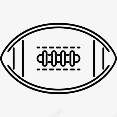 橄榄球运动器材6直线型图标图标