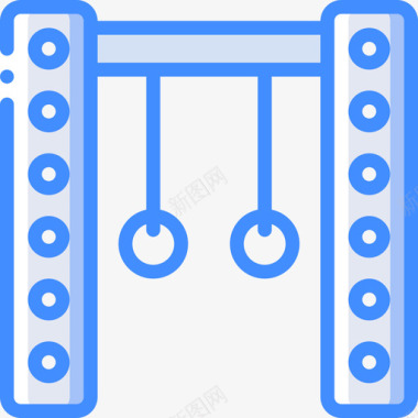 戒指健身器材14蓝色图标图标