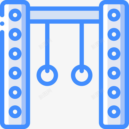 戒指健身器材14蓝色图标svg_新图网 https://ixintu.com 健身器材14 戒指 蓝色