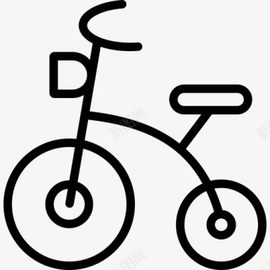 自行车婴儿53直线型图标图标